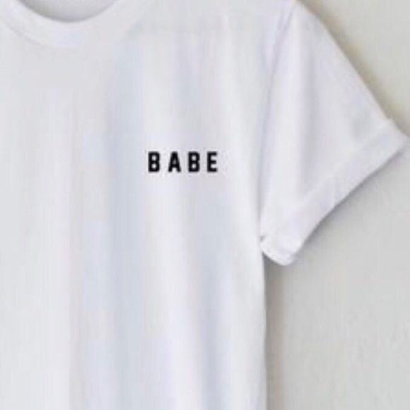 ‘Babe’ White Graphic T-shirt - Picture 3 of 5